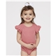 a group of rabbit skins - infant flutter sleeve baby rib bodysuit