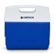 aerial view a white-majestic blue igloo(r) playmate elite 16 qt cooler, image 1 of 11
