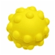 aerial view a yellow push pop stress ball - stress reliever, image 1 of 2