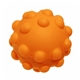 aerial view a orange push pop stress ball - stress reliever, image 1 of 2