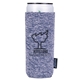 aerial view a navy koozie(r) heather collapsible slim can cooler, image 1 of 4