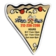aerial view a custom pizza slice magnet, image 1 of 2