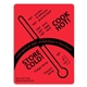 aerial view a red fluorescent 3 x 4 in rect label, image 1 of 2