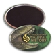 aerial view a custom oval button w / magnet, image 1 of 2