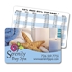 aerial view a tip chart plastic wallet card 10 mil, image 1 of 2
