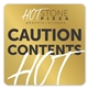 aerial view a gold foil 3.5 x 3.5 in sq label, image 1 of 2