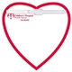 aerial view a custom memo board heart w / mag, image 1 of 2