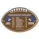 aerial view a custom schedule football magnet, image 1 of 2