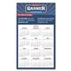 aerial view a custom calendar square corner magnet 3 1/2 x 6, image 1 of 2
