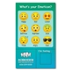 aerial view a emoticons magnetic personality mood magnet, image 1 of 2