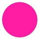a pink fluorescent 2 inch circle quick label