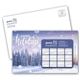 aerial view a custom superseal laminated card with calendar magnet, image 1 of 2