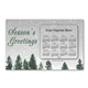 aerial view a snowfall superseal laminated card with calendar magnet, image 1 of 2