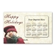 aerial view a snowman superseal laminated card with calendar magnet, image 1 of 2