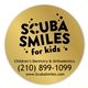 aerial view a gold foil 4 inch circle quick label, image 1 of 2