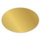 a gold foil 2 x 3 in oval label