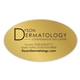 aerial view a gold foil 2 x 3.5 in oval label, image 1 of 2
