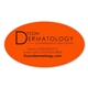 aerial view a orange fluorescent 2 x 3.5 in oval label, image 1 of 2