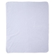 a white micro - mink sherpa plush blanket 50 x 60 430gsm - full color