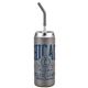 a gray sirena 20 oz vacuum insulated tumbler with straw