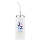 a white sirena 20 oz vacuum insulated tumbler with straw
