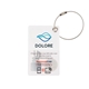 aerial view a white reboundtag smart luggage tag, image 1 of 3