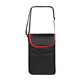 aerial view a black with red double bottle beach cooler, image 1 of 4