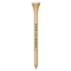 aerial view a natural promotional birch wood 3-1/4 customizable golf tees, image 1 of 2
