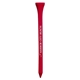 aerial view a red promotional birch wood 3-1/4 customizable golf tees, image 1 of 2