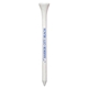 aerial view a white promotional birch wood 3-1/4 customizable golf tees, image 1 of 2