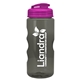 a translucent hot pink lid & transparent-smoke bottle mini mountain 22 oz tritan(tm) sports bottle with usa flip lid