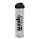 a smoke lid & clear bottle 24 oz slim fit water bottle with flip lid