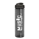 a smoke lid & transparent smoke bottle 24 oz slim fit water bottle with flip lid
