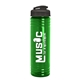 a smoke lid & transparent green bottle 24 oz slim fit water bottle with flip lid