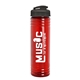 a smoke lid & transparent red bottle 24 oz slim fit water bottle with flip lid