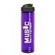 a smoke lid & transparent violet bottle 24 oz slim fit water bottle with flip lid