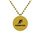 a gold medallion beaded necklaces