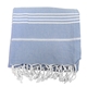 aerial view a blue peshtemal turkish towel, image 1 of 4