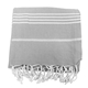 aerial view a gray peshtemal turkish towel, image 1 of 5
