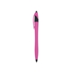 aerial view a fuchsia with black trim / black ink dart click ballpoint pen, image 1 of 3