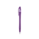 aerial view a translucent purple with clear frosted trim / black ink dart click ballpoint pen, image 1 of 3