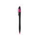 aerial view a black with fuchsia / black ink dart click ballpoint pen, image 1 of 3