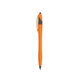 aerial view a orange with gray trim / black ink dart click ballpoint pen, image 1 of 3