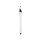 aerial view a white with black / blue ink dart click ballpoint pen, image 1 of 3