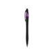 aerial view a black with purple / black ink dart click ballpoint pen, image 1 of 3