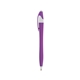 aerial view a purple with white trim / black ink dart click ballpoint pen, image 1 of 3