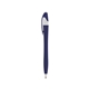 aerial view a navy with white trim / black ink dart click ballpoint pen, image 1 of 3
