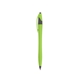 aerial view a lime green with gray trim / black ink dart click ballpoint pen, image 1 of 3