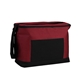 aerial view a red/black sawyer point picnic cooler, image 1 of 2