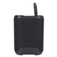 aerial view a black waterproof bluetooth(r) speaker with subwoofer, image 1 of 5